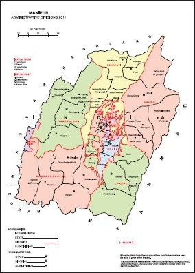 Administrative Map of Manipur
