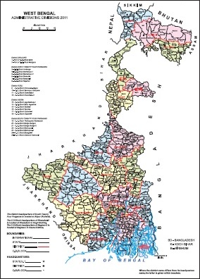 Administrative Map of West Bengal