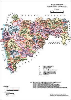 Administrative Map of Maharashtra