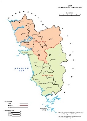 Administrative Map of Goa