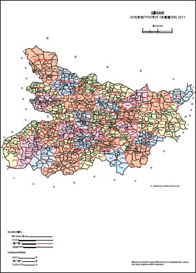 Administrative Map of Bihar
