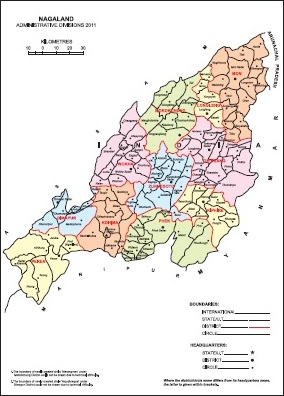 Administrative Map of Nagaland