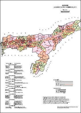 Administrative Map of Assam