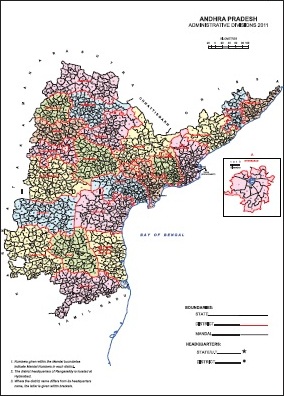 Administrative Map of Andhra Pradesh