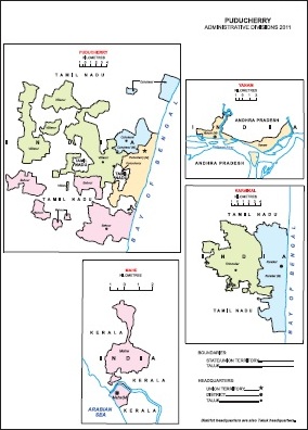 Administrative Map of Puducherry